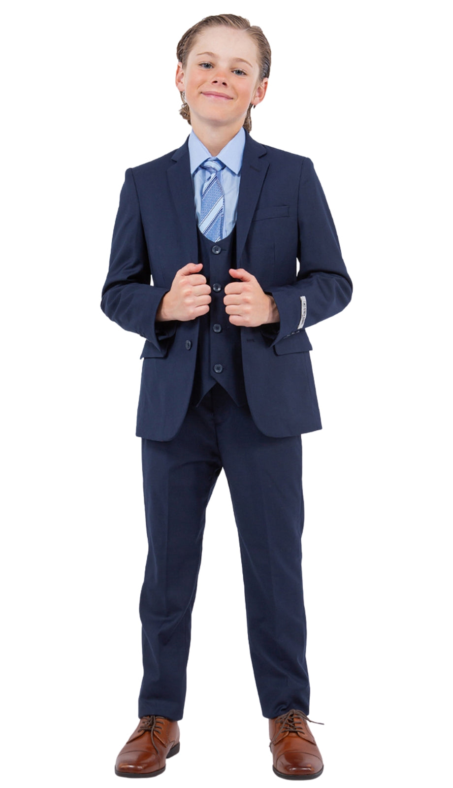 Stacy Adams SB282-02-NAVY Boys Suit