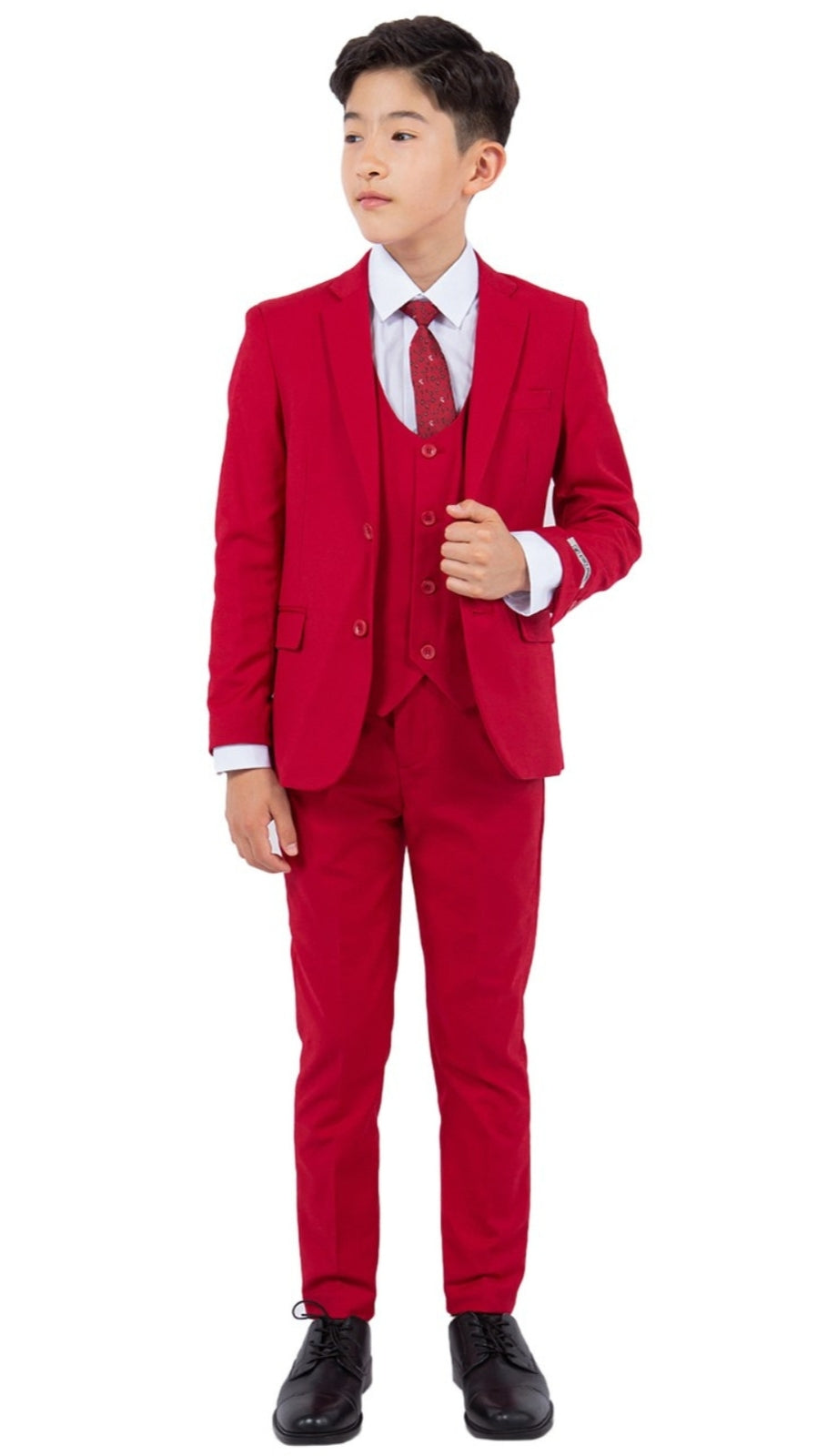 Stacy Adams SB282-10-RED Boys Suit