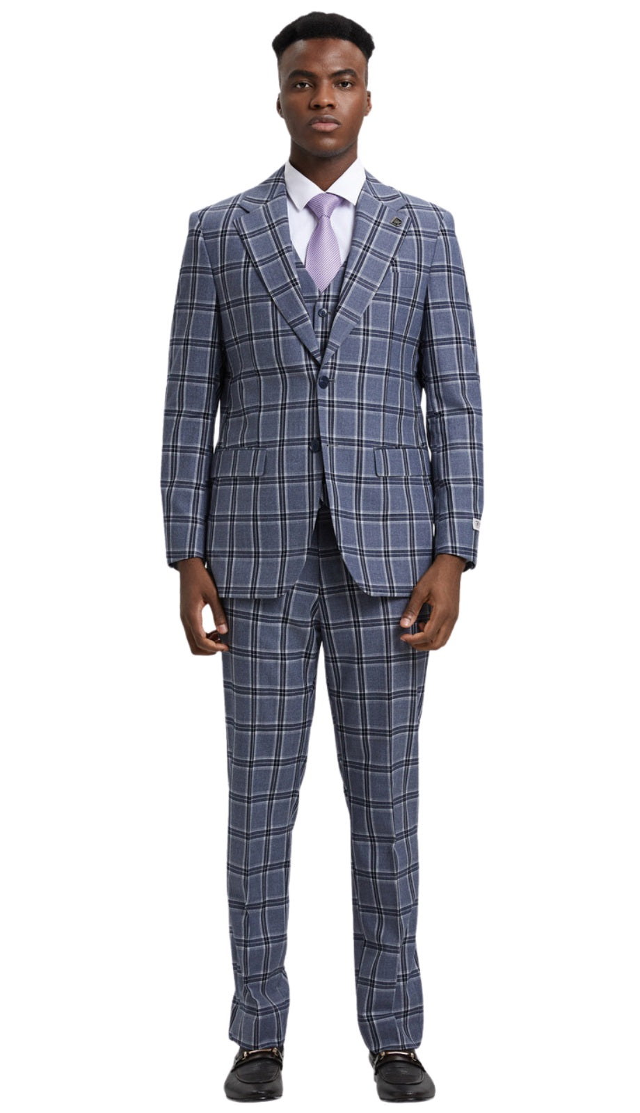 Stacy Adams SM166H1-06-BLU Mens Suit