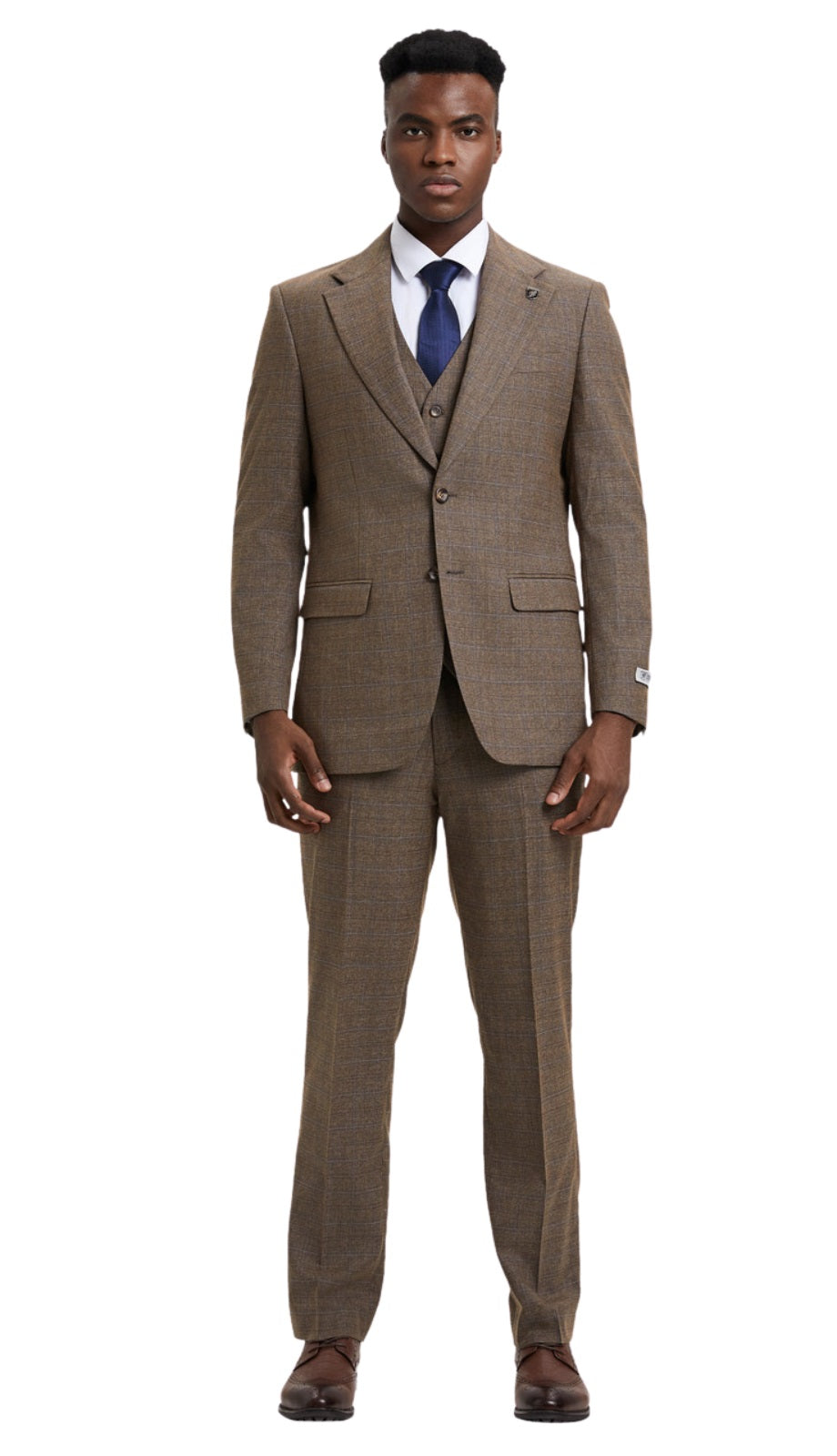 Stacy Adams SM167H1-10-BRO Mens Suit
