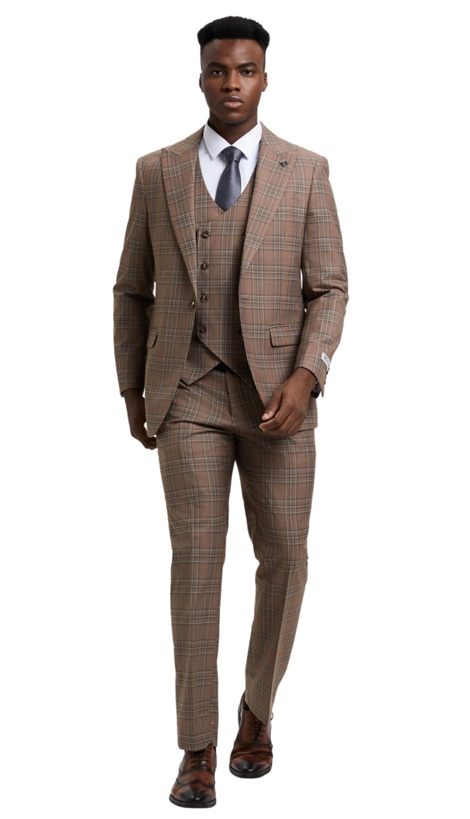 Stacy Adams SM170H1-10-BRO Mens Suit