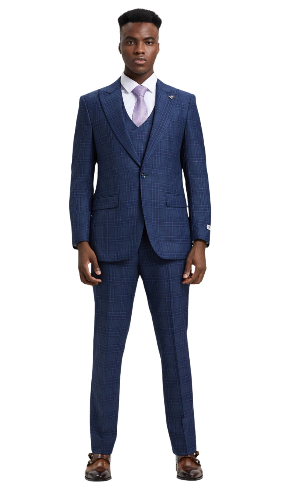 Stacy Adams SM170H1-12-BLUE Mens Suit