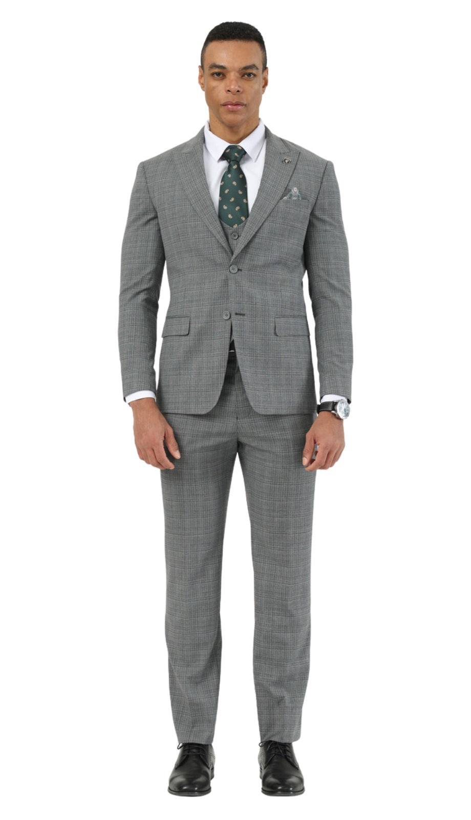 Stacy Adams SM207H1-09-MID-GREY Mens Suit