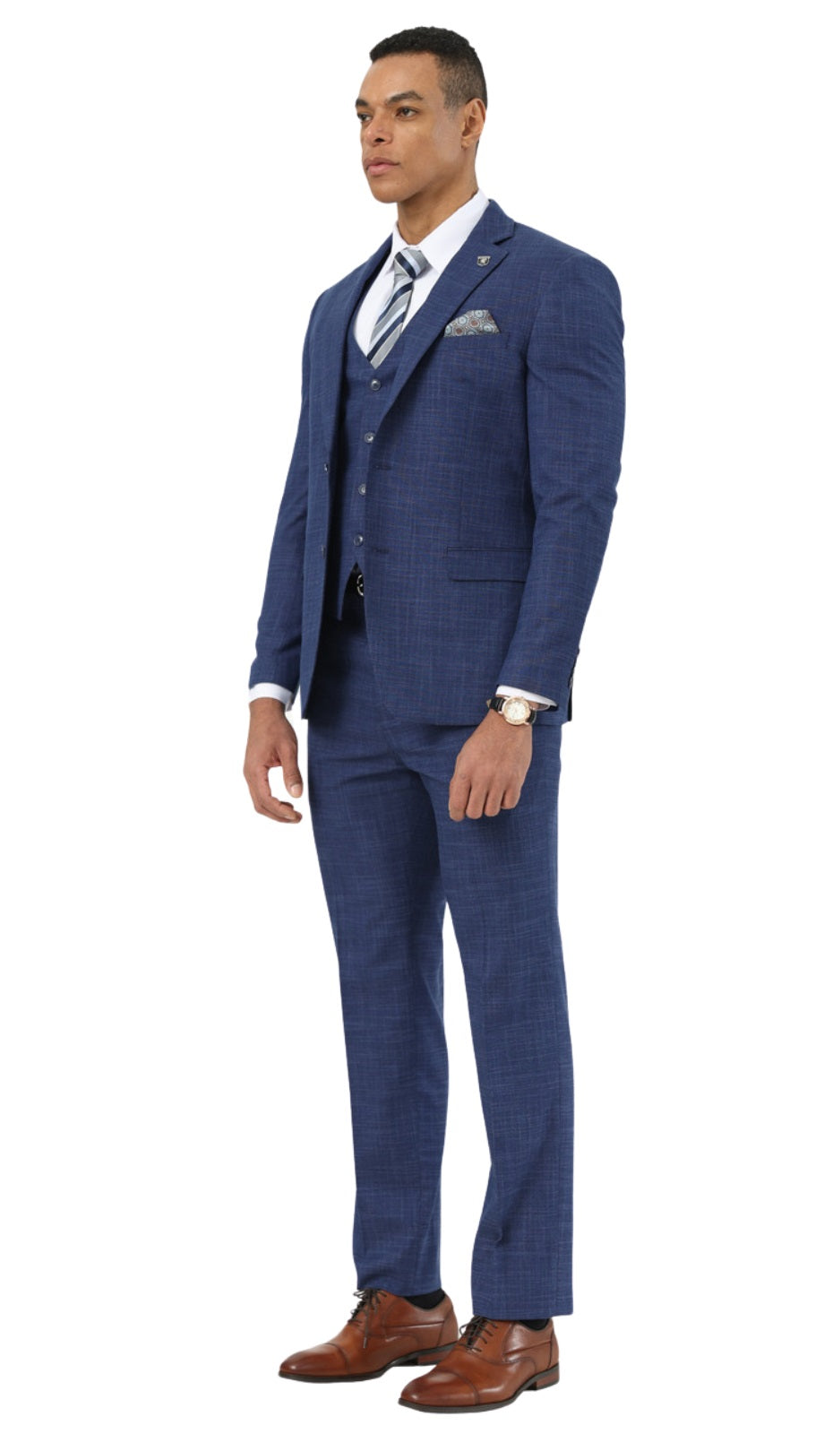 Stacy Adams SM208H1-303-INDIGO Mens Suit