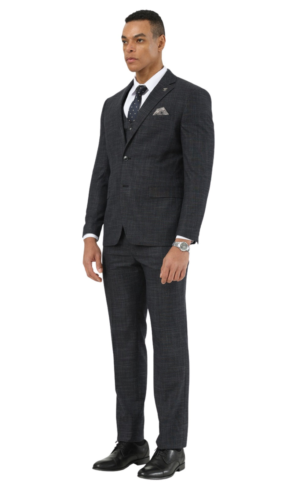 Stacy Adams SM208H1-305-BLK Mens Suit