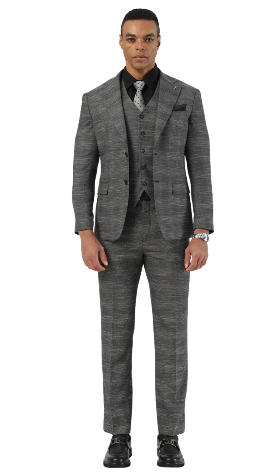 Stacy Adams SM210H1-03-CHAR Mens Suit