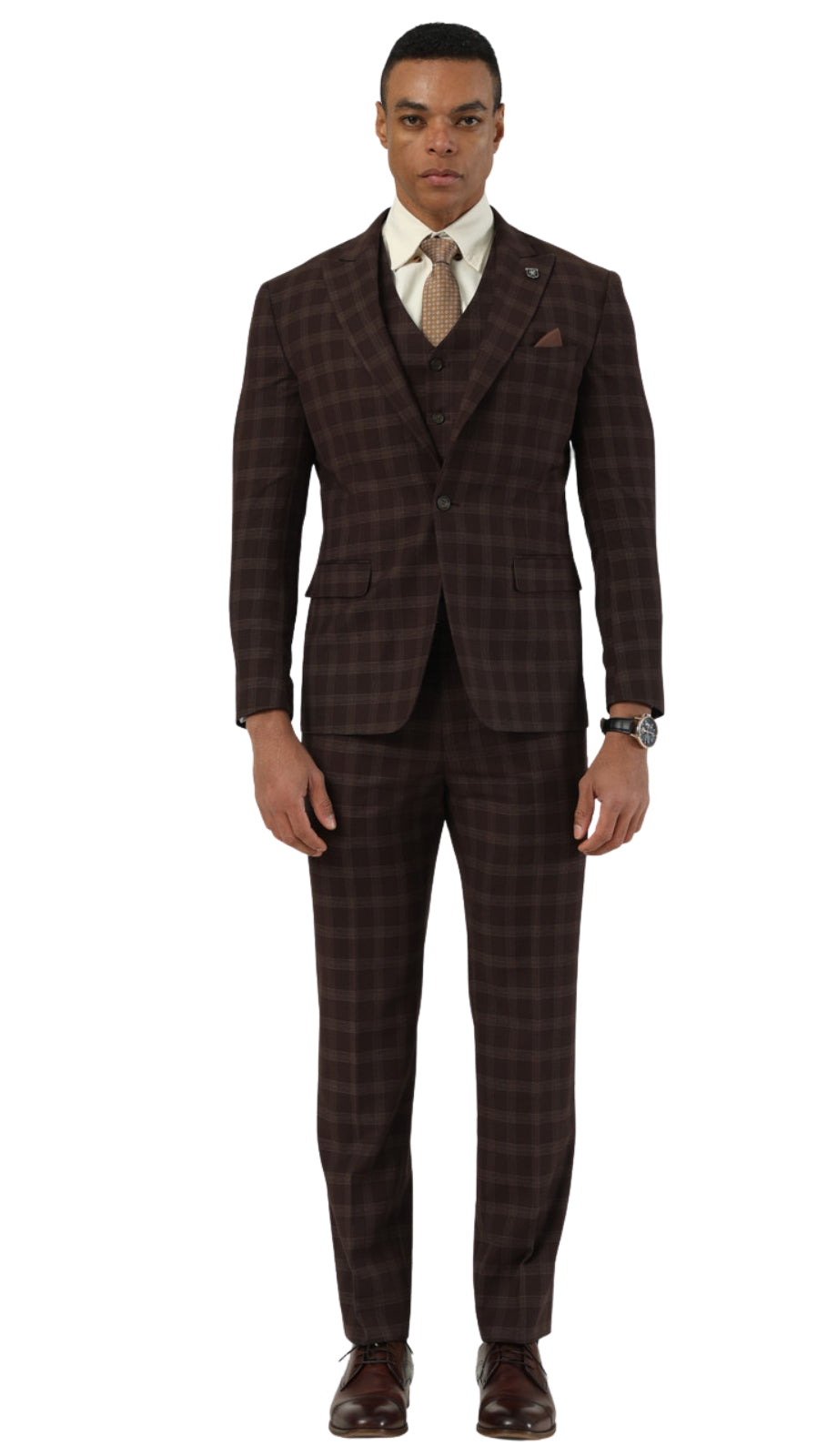 Stacy Adams SM211H1-02-BROWN Mens