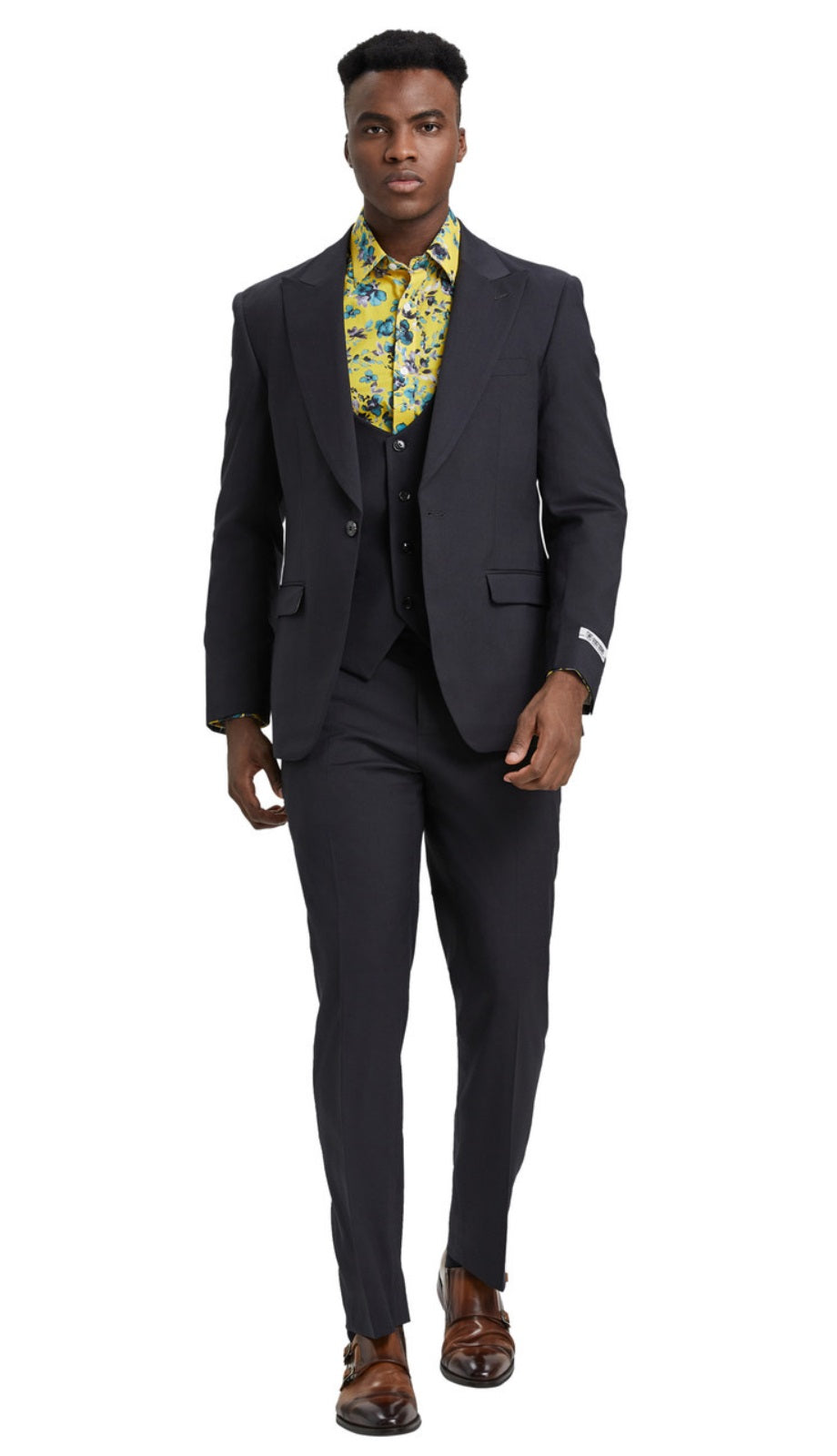 Stacy Adams SM255H1-02-DARK-GRY Mens Suit