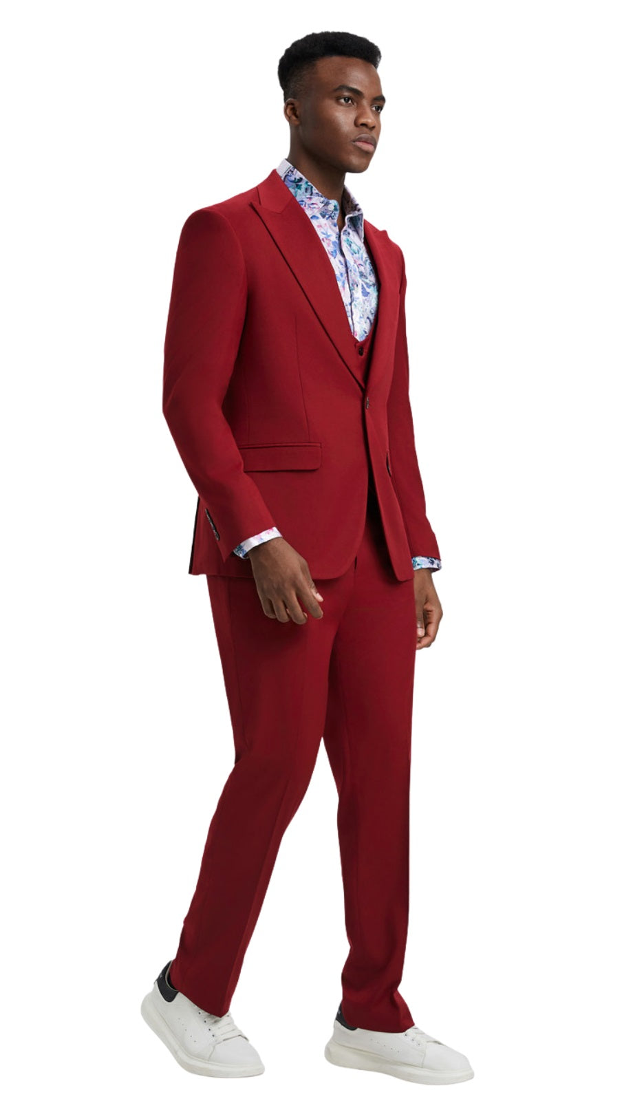 Stacy Adams SM255H1-05-CHERRY-RED Mens Suit