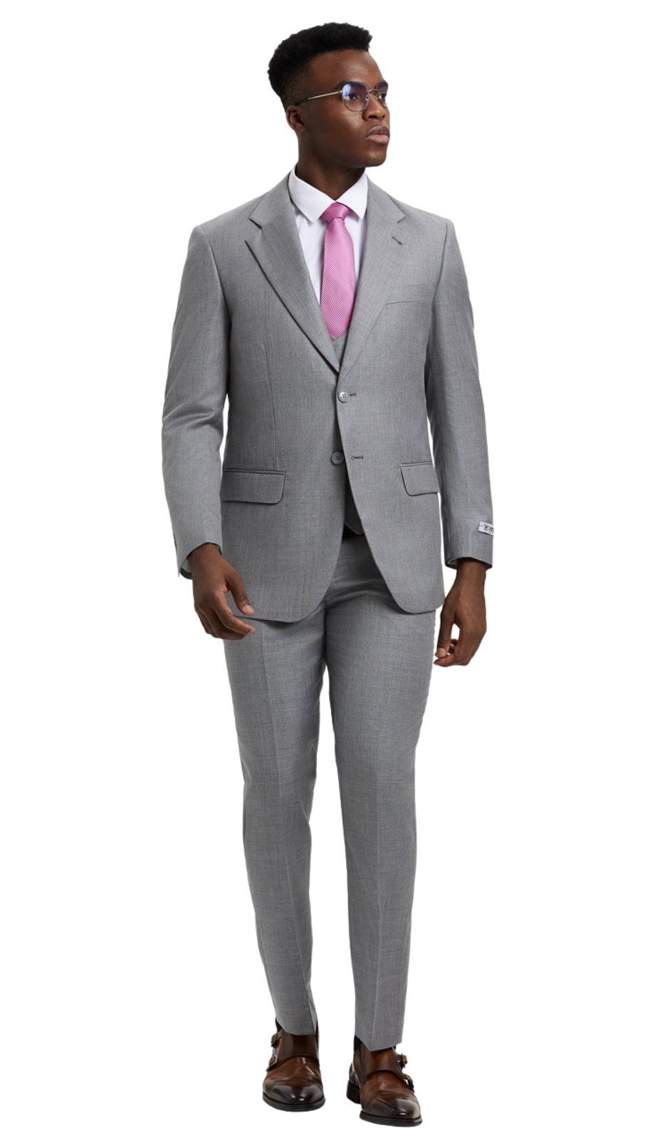 Stacy Adams-SM324H1-02-ST-GRY Mens Suit