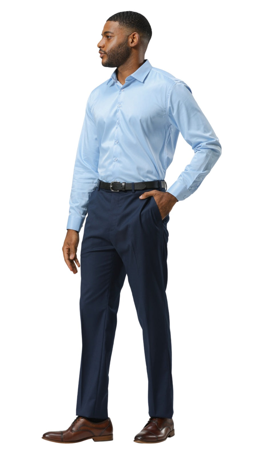 Stacy Adams Mens Pants SMP282H1-02-NAVY