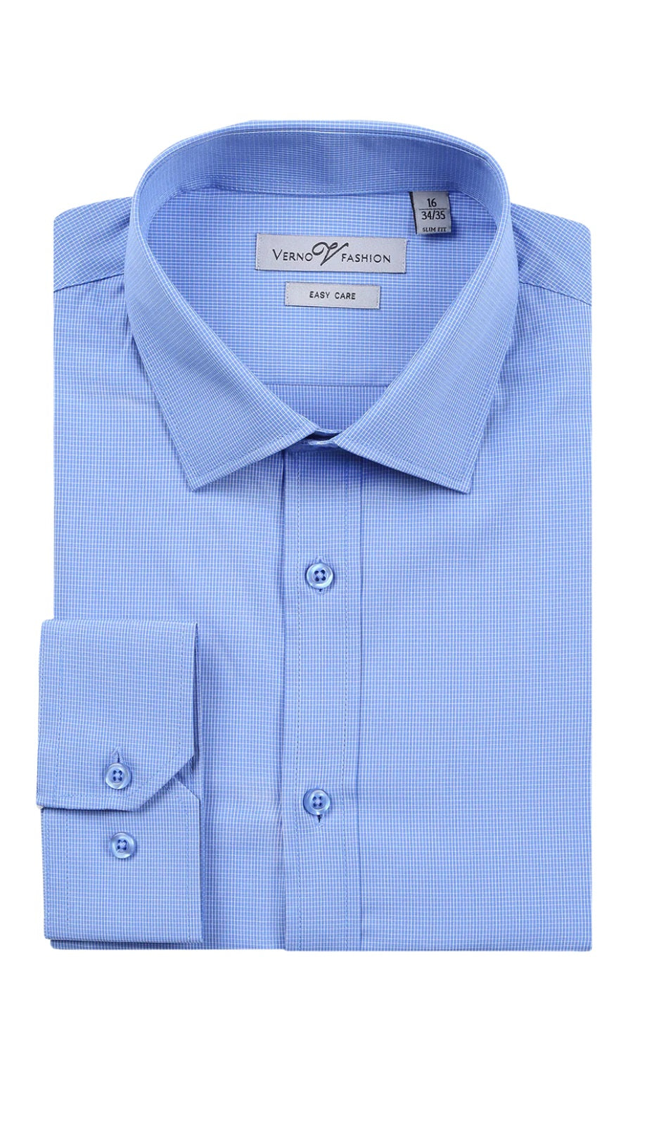 Verno SS211-BLUE Mens Shirts