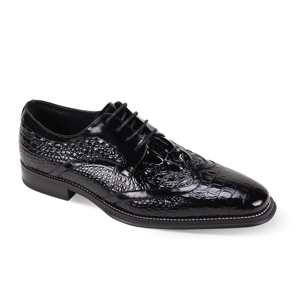 Giovanni Leather Dress Shoes-SHANE-BLK