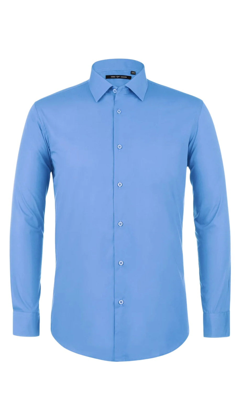 Renoir Mens Shirt TC627-LB ( Classic Fit Long Sleeve Spread Collar Dress Shirt )