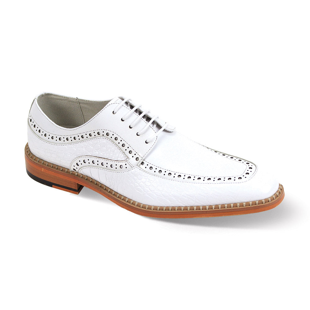 Giovanni Leather Dress Shoes-TERENCE-WHT