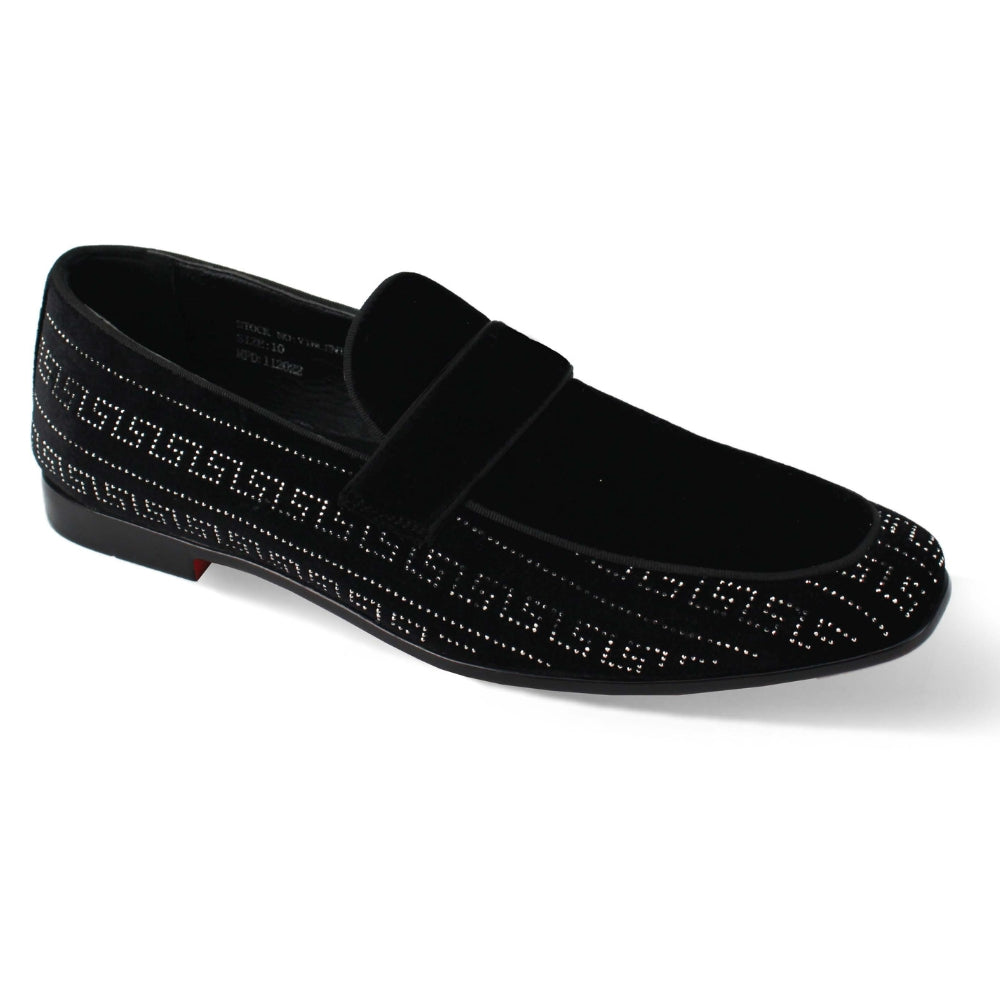 AM VINCENT-BLACK-SILVER Mens Shoes