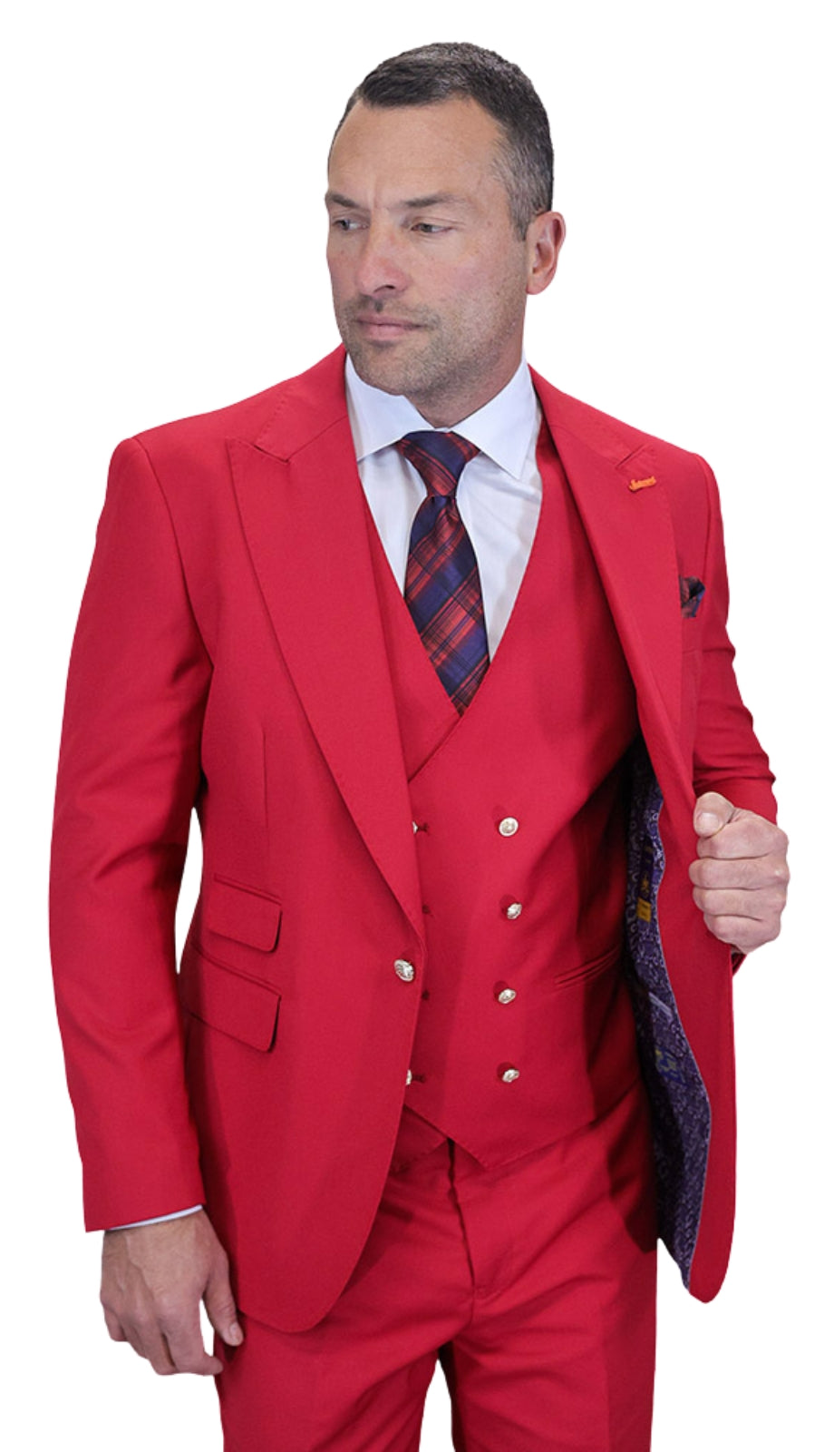 Statement AMIRI-RED-3PC Mens Suit
