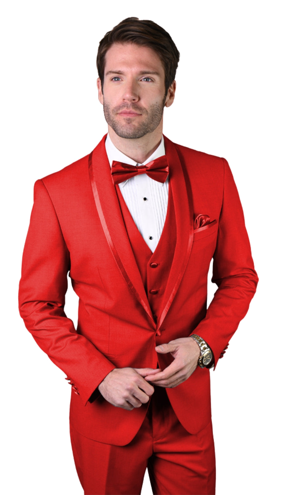 Statement CAESAR-RED Mens Suit