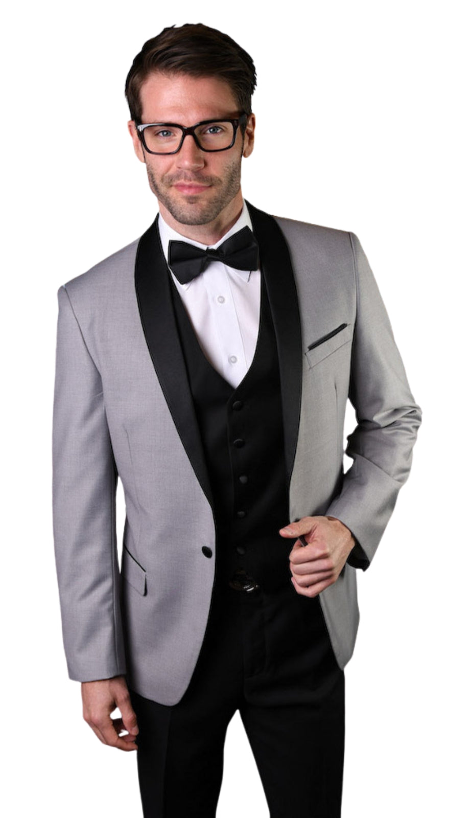 Statement ENCORE-GREY-3PC Mens Suit