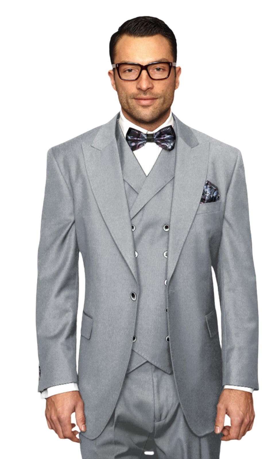 Statement FLORENCE-GREY-3PC Mens Suit
