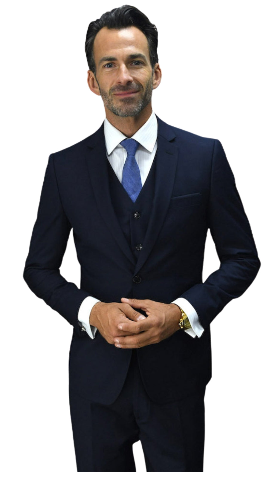 Statement LORENZO-NAVY-3PC Mens Suit