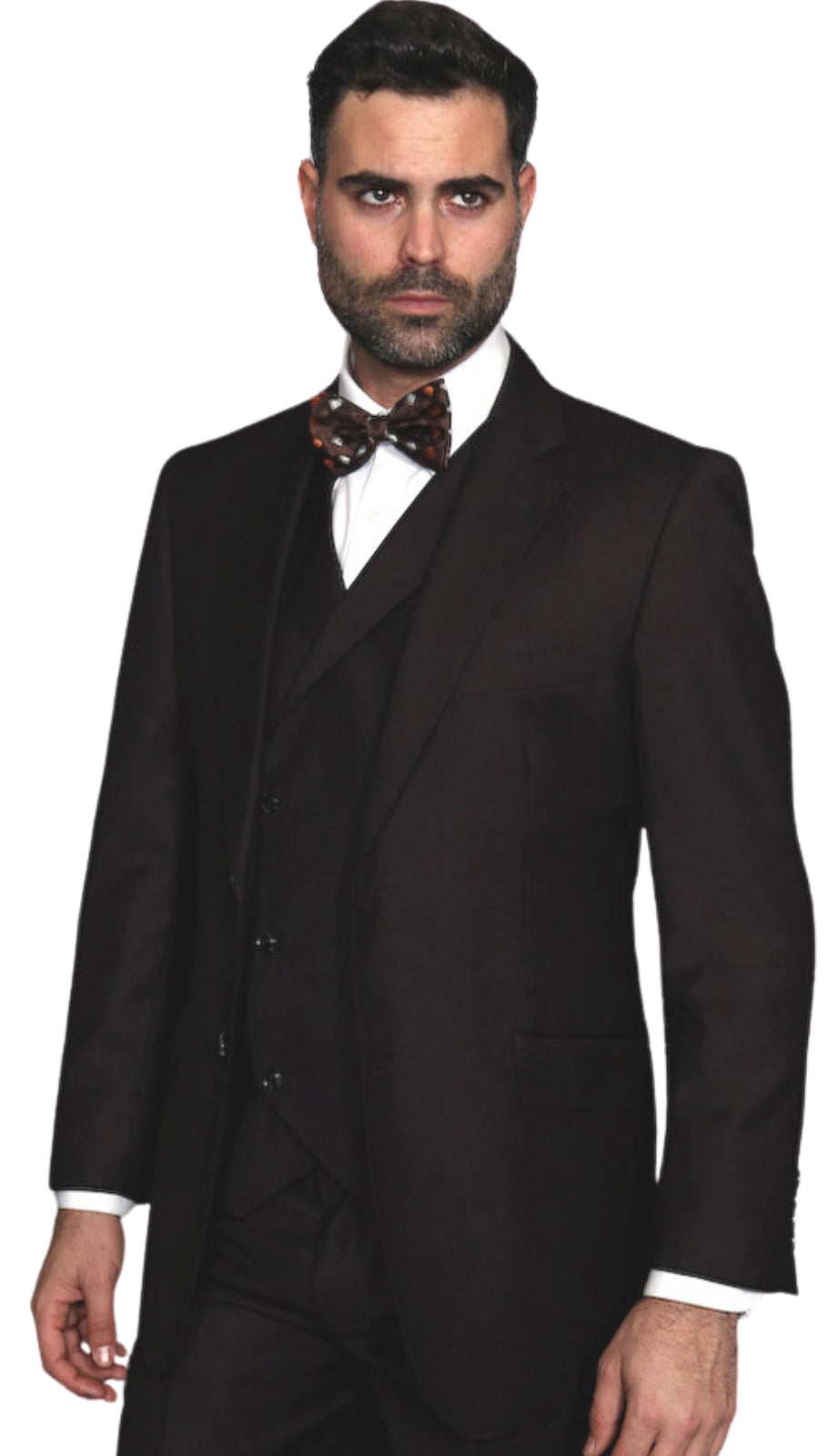 Statement MESSINA-BROWN-3PC Mens Suit