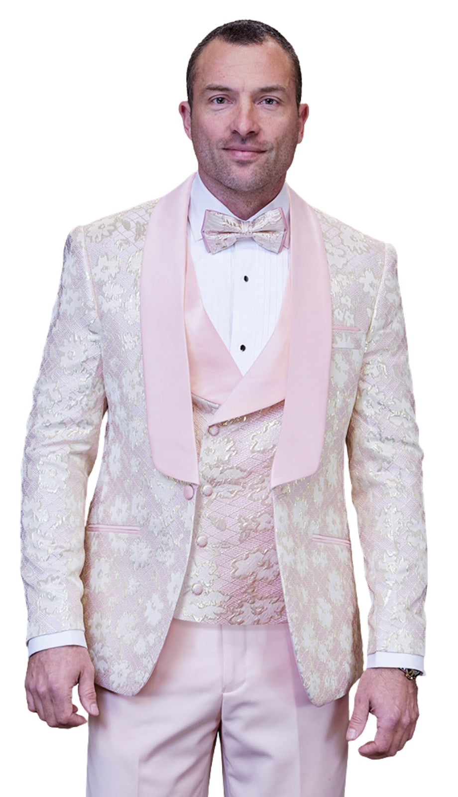 Statement TIZANO-BLUSH-3PC Mens Suit