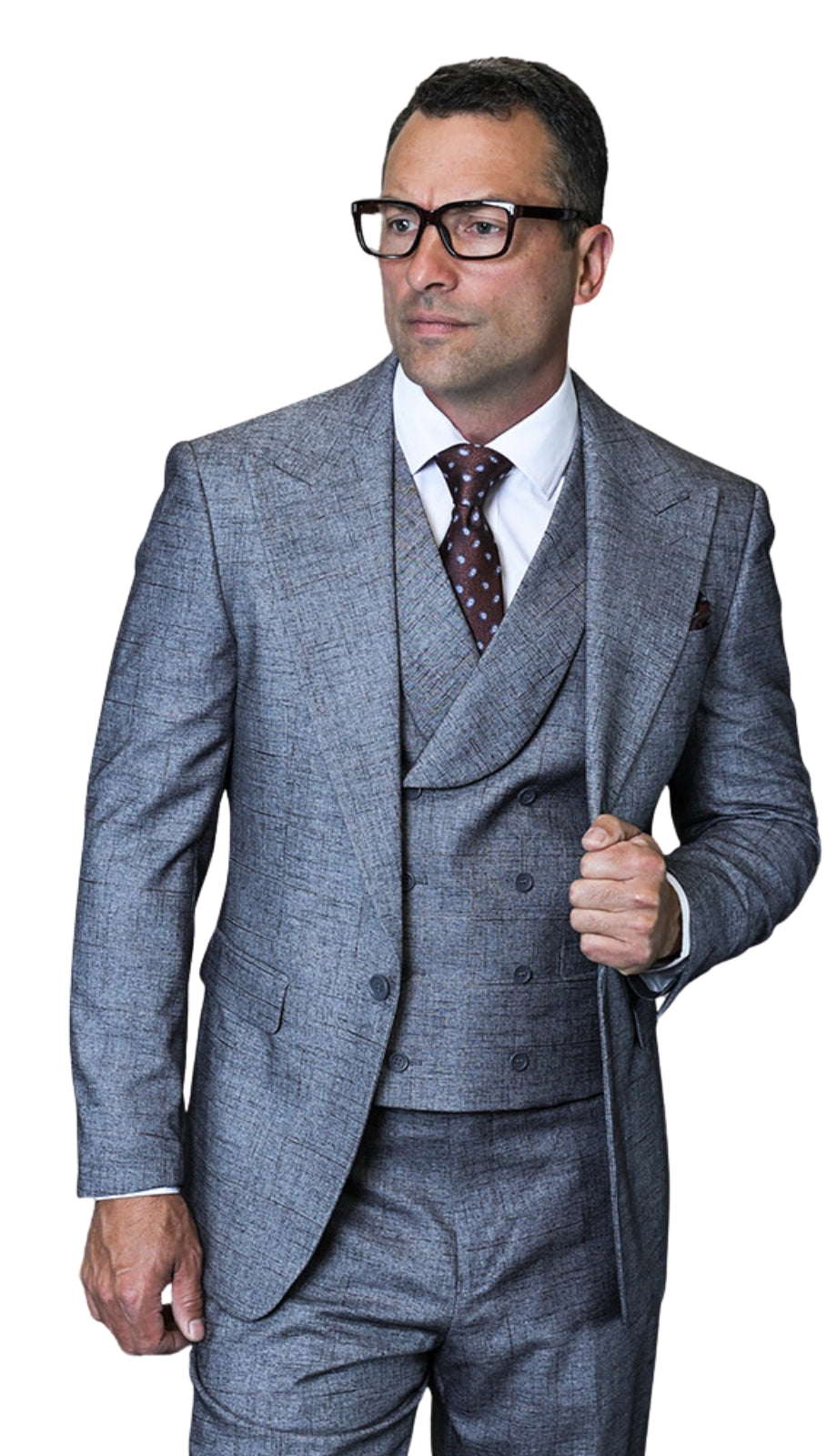 Statement VERONA-GREY-3PC Mens Suit