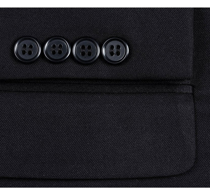 Renoir Mens Tuxedo 201-1-BLK ( Peak Lapel Tuxedo )
