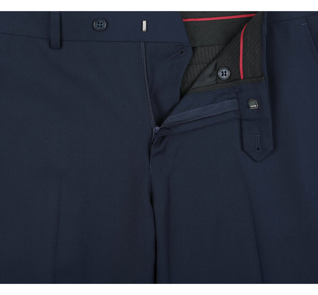 Renoir Mens Pant 201-19-NAVY ( Flat Front Suit Separate Pants )
