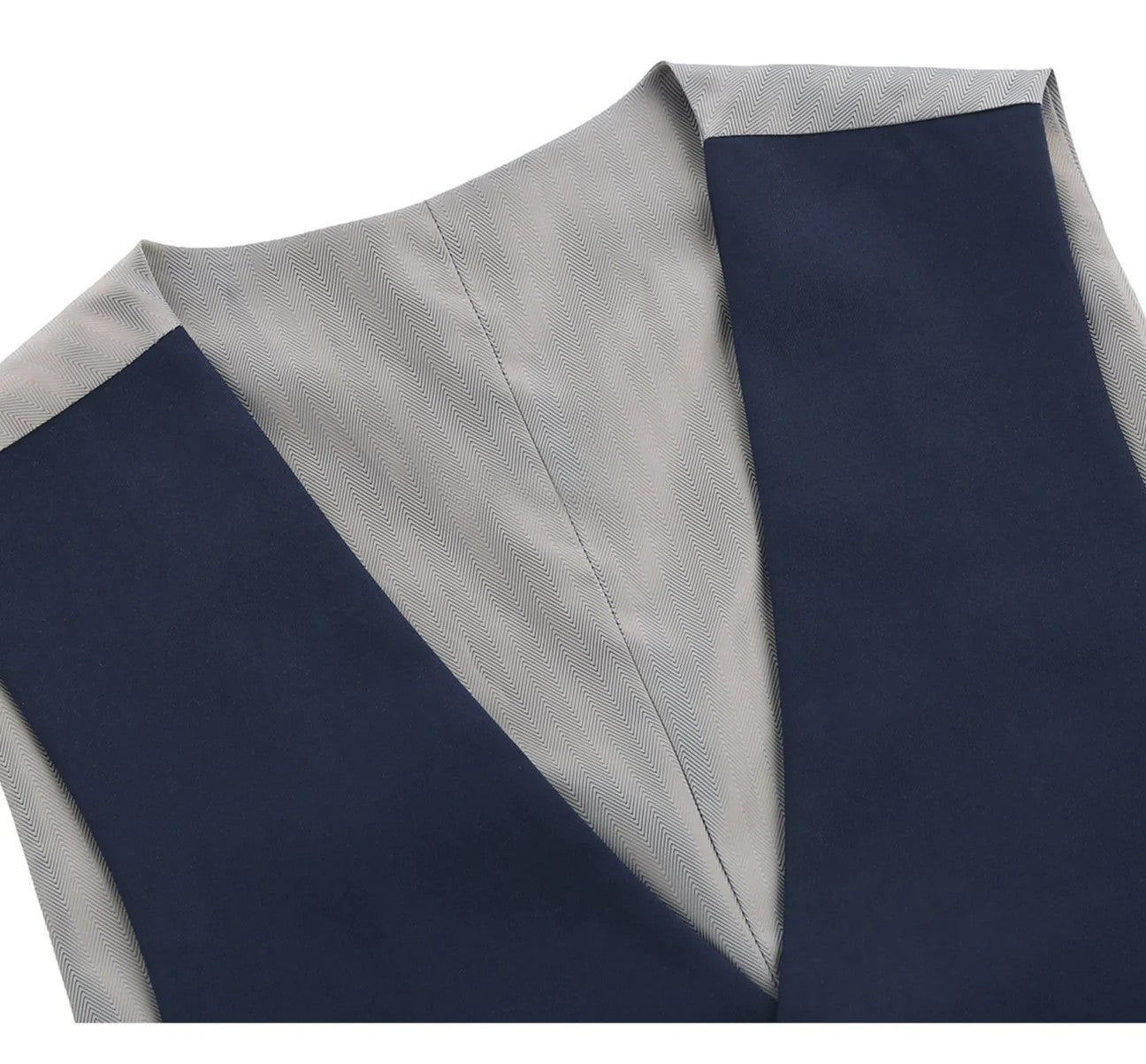 Renoir Mens Vest 201-19-NAVY ( Classic Fit Suit Separate Vest )