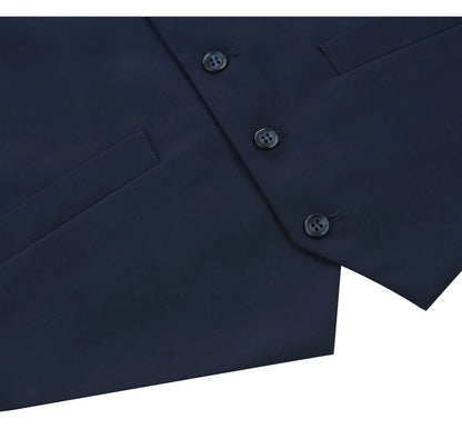 Renoir Mens Vest 201-19-NAVY ( Classic Fit Suit Separate Vest )