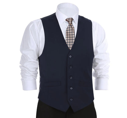 Renoir Mens Vest 201-2-DN ( Classic Fit Suit Separate Vest )