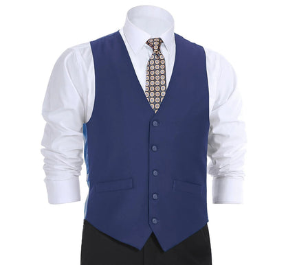 Renoir Mens Vest 201-20-ROY-BLU ( Classic Fit Suit Separate Vest )