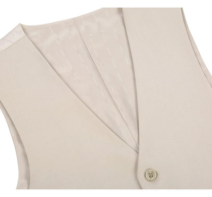 Renoir Mens Vest 201-3-BEIGE  ( Classic Fit Suit Separate Vest )