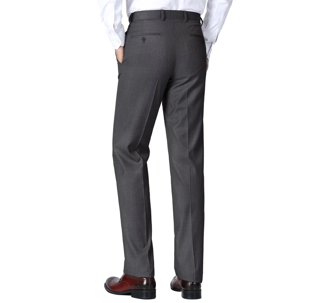 Renoir Mens Pant 202-1-CHAR ( Flat Front Suit Separate Pants )
