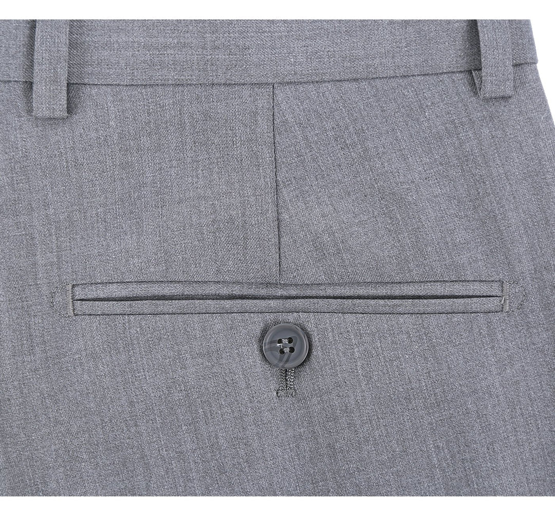 Renoir Mens Vest 202-2-GRY ( Classic Fit Suit Separate Vest )