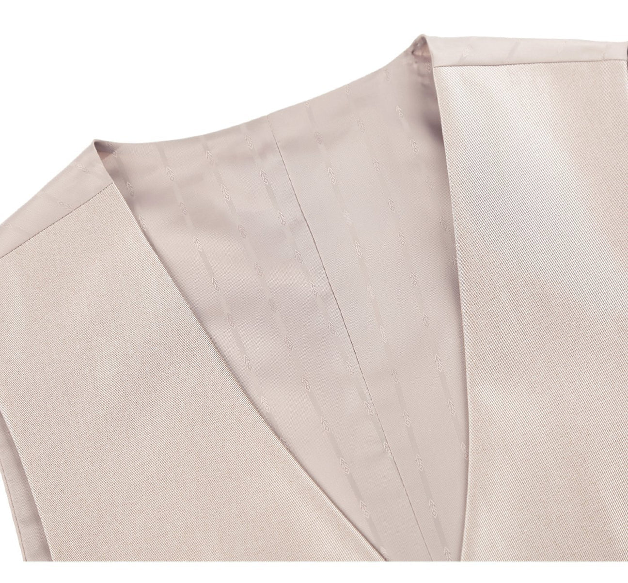 Renoir Mens Vest 207-3 -BEIGE (  Classic Fit Sharkskin Suit Vest )