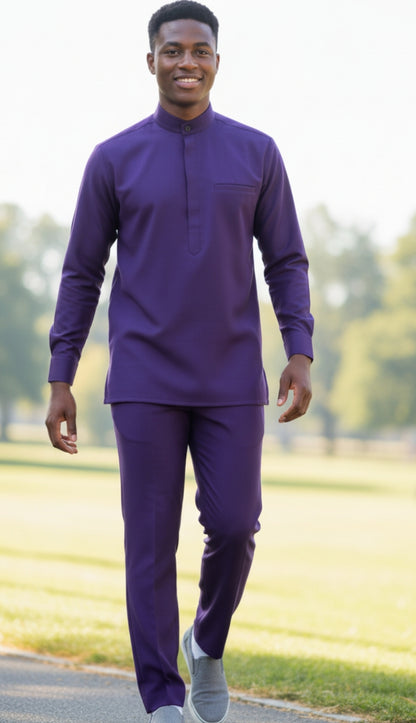 Fortino Landi 2826-PUR Mens Walking Suit