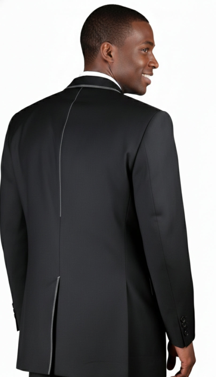 Milano Moda 2916-BLK Mens Suit