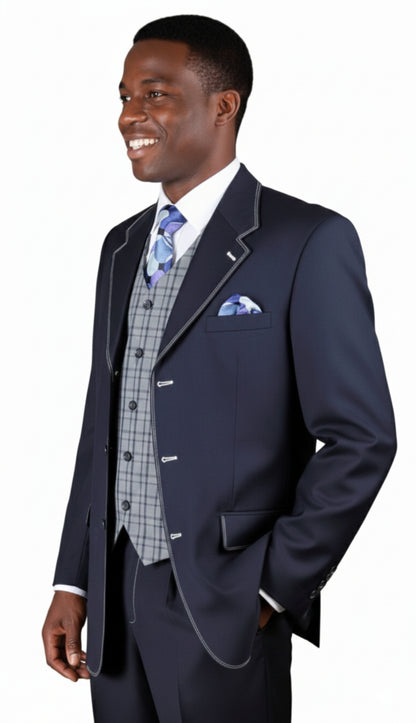 Milano Moda 2916-NA Mens Suit