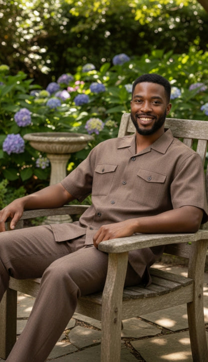 Fortino Landi 2961-BR Mens Walking Suit