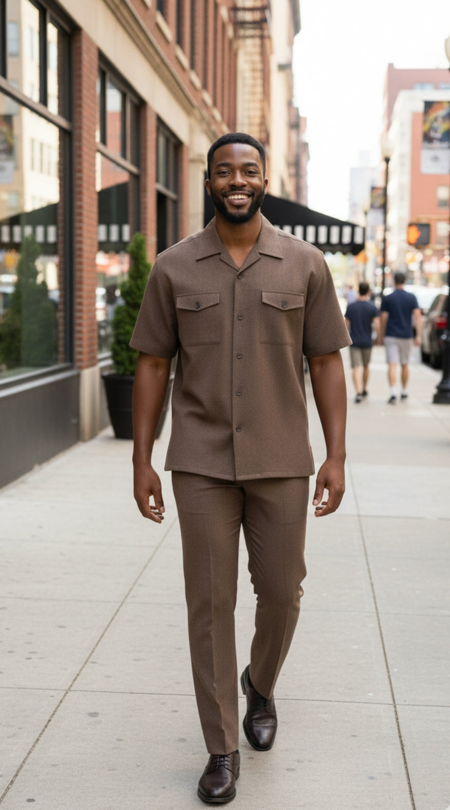 Fortino Landi 2961-BR Mens Walking Suit