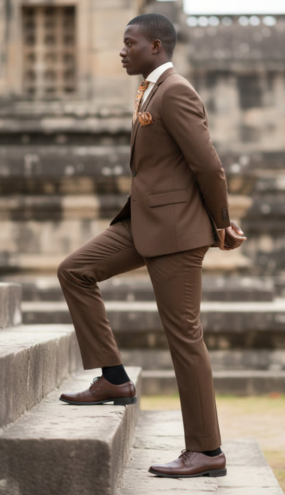 Iconic 5604-7-BRN Mens Suit