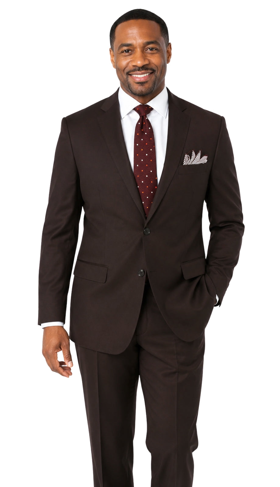 Iconic 5604-8-BRN Mens Suit