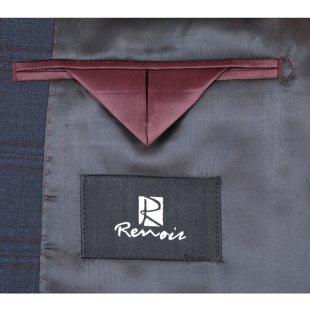 Renoir Mens Suit 564-5-NAVY