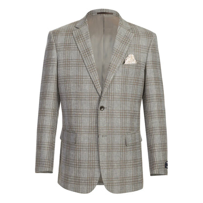 Renoir 565-13-GRY-BRN Mens Blazer