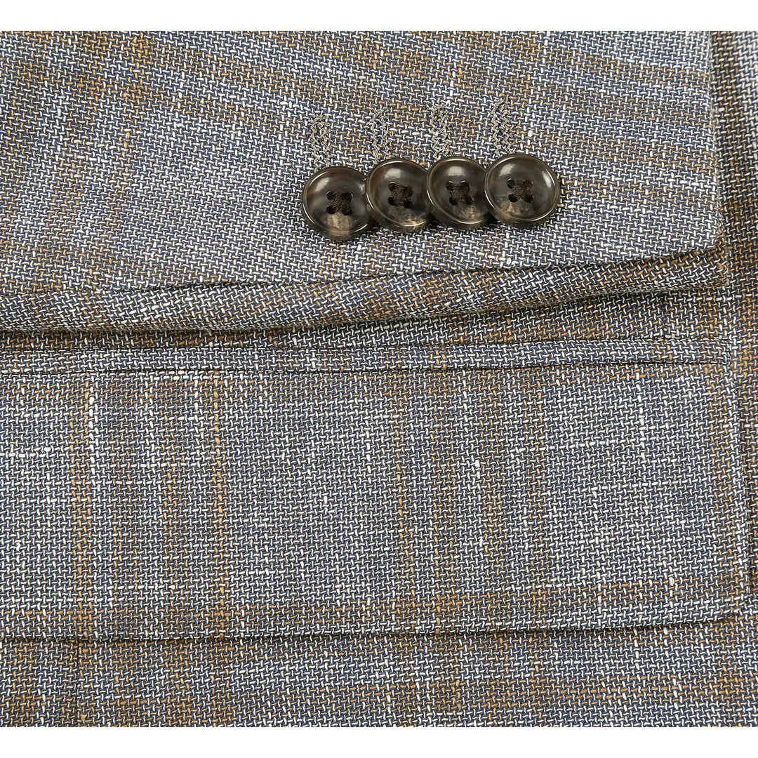 Renoir 565-13-GRY-BRN Mens Blazer