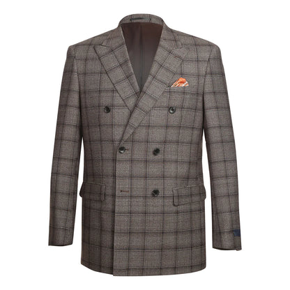 Alessandro Vitello Mens Suit 565-7-BROWN