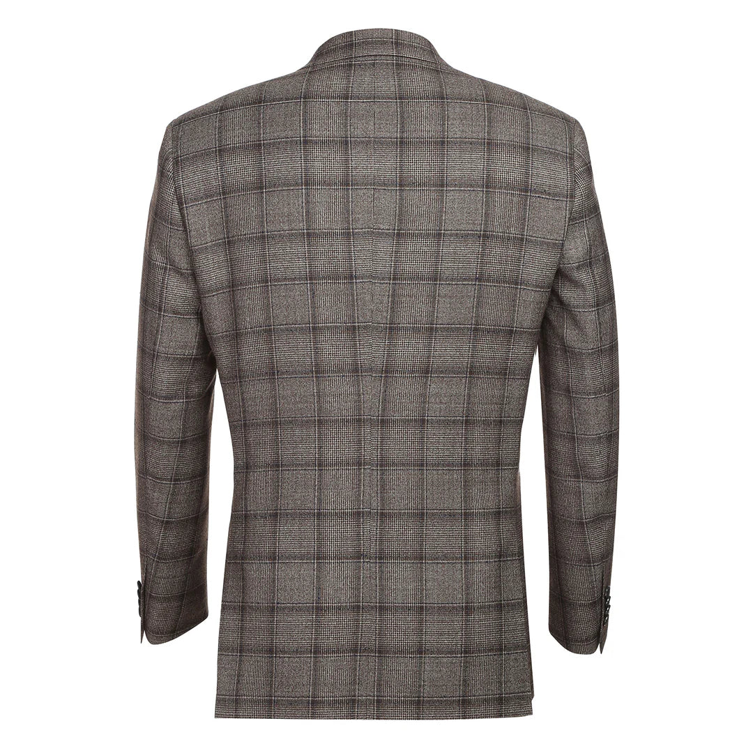 Alessandro Vitello Mens Suit 565-7-BROWN